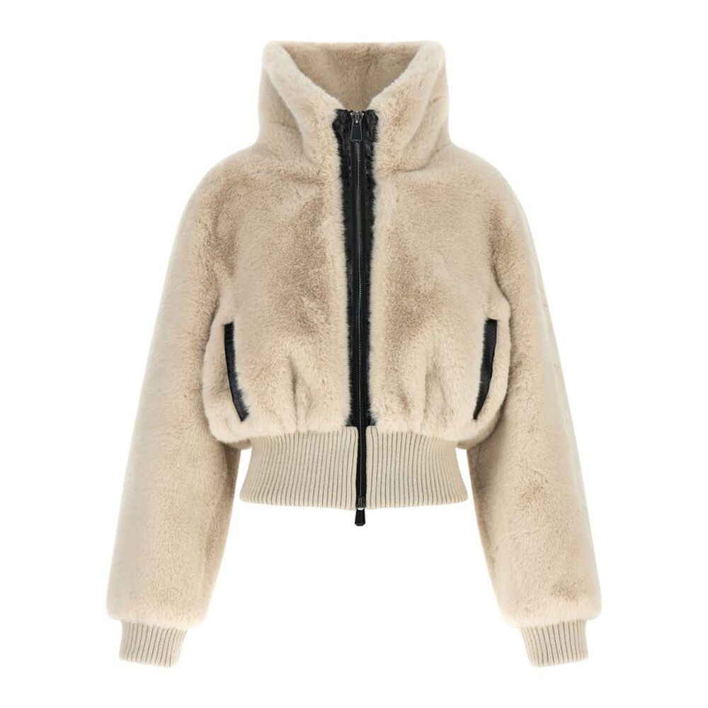 PINKO Beige Polyester Full-Length Women's Jacket